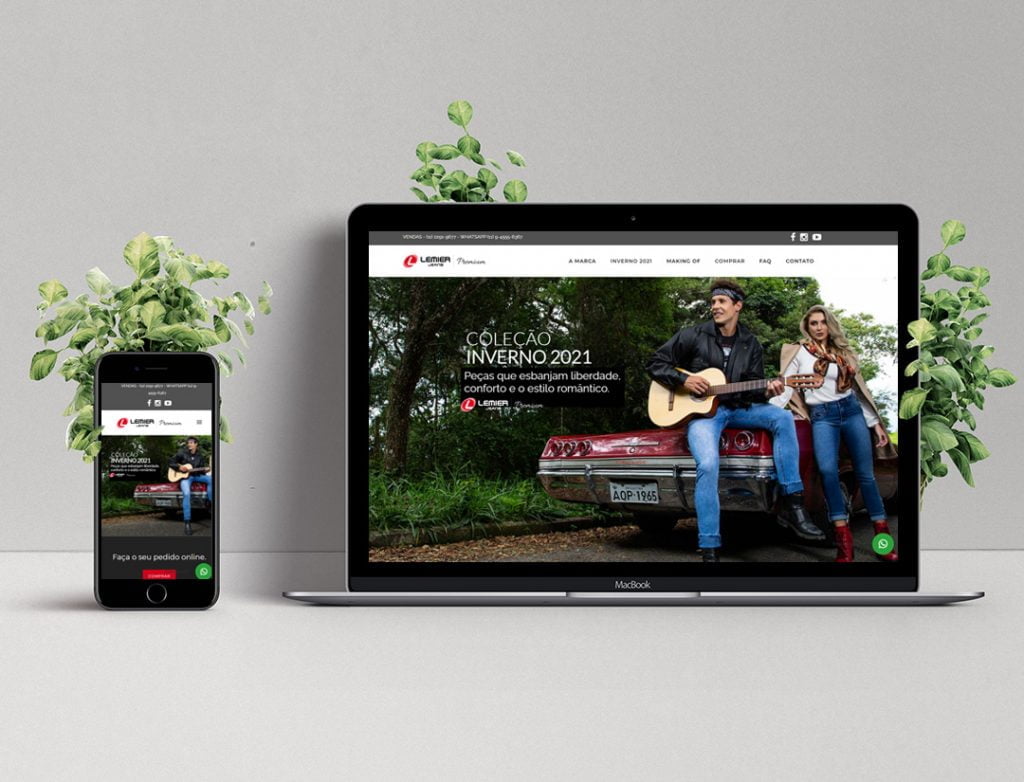 Criação de site de moda - Lemier Premium Jeans