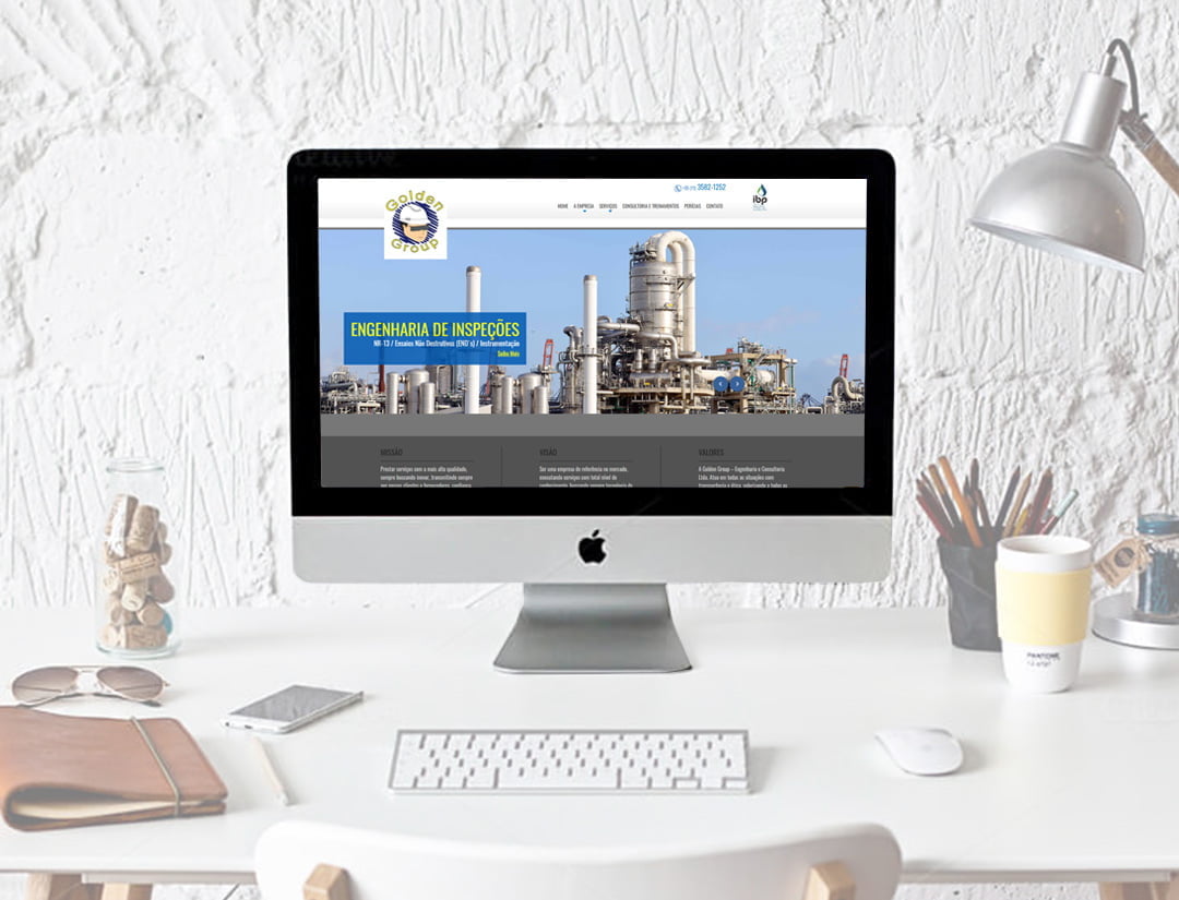 Desenvolvimento de Site Golden Group